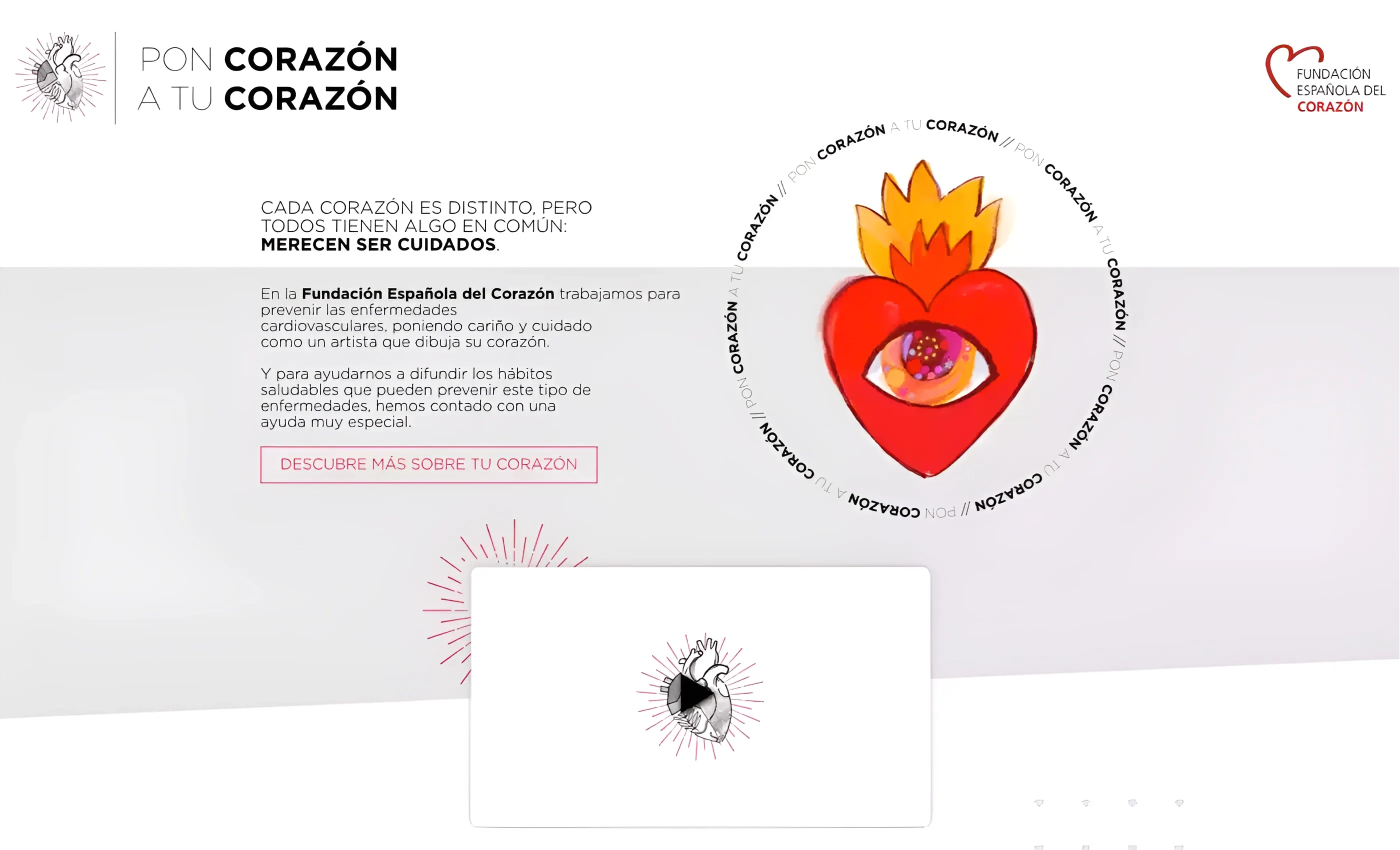 Diseño y maquetación web de Pon Corazón a tu Corazón — plataforma de salud cardíaca